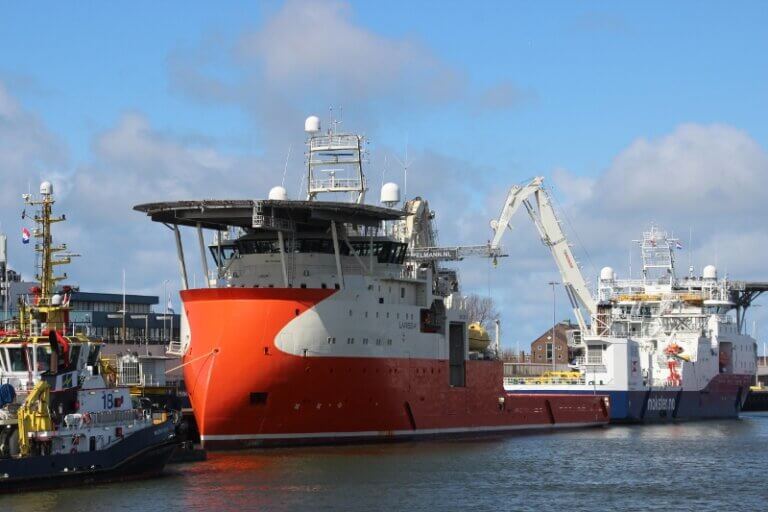 Grote Offshoreschepen In Haven Maritiem Den Helder