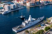 Aankomst ZR.MS. Holland in Willemstad Curacao